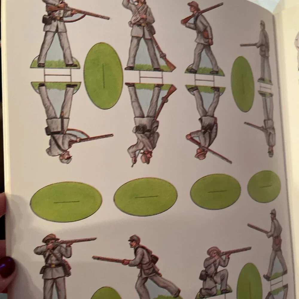 Civil War Paper Soldiers – 100 Union‎ & Confederate Soldiers – Dover 1985 – New